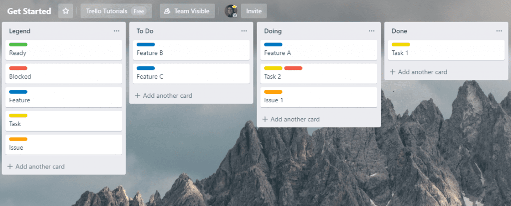 full trello kanban board